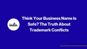 A blue background with white text.